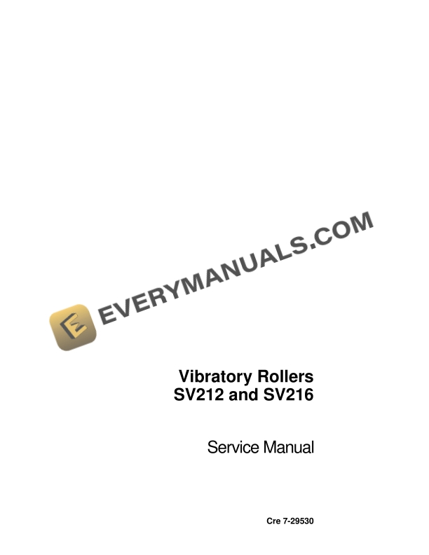 case vibratory rollers sv212 sv216 service manual 7 29530 1