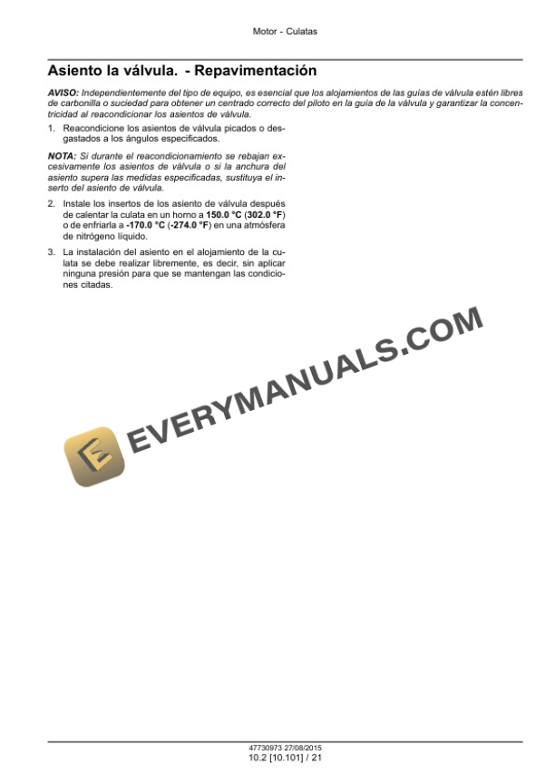 Case VM Motori R 753 IE4 Tier 4B (Final) and Stage IV Engine Service Manual 47730973 ES-2