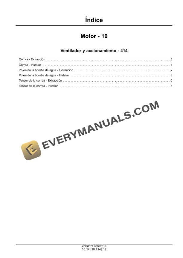Case VM Motori R 753 IE4 Tier 4B (Final) and Stage IV Engine Service Manual 47730973 ES-5