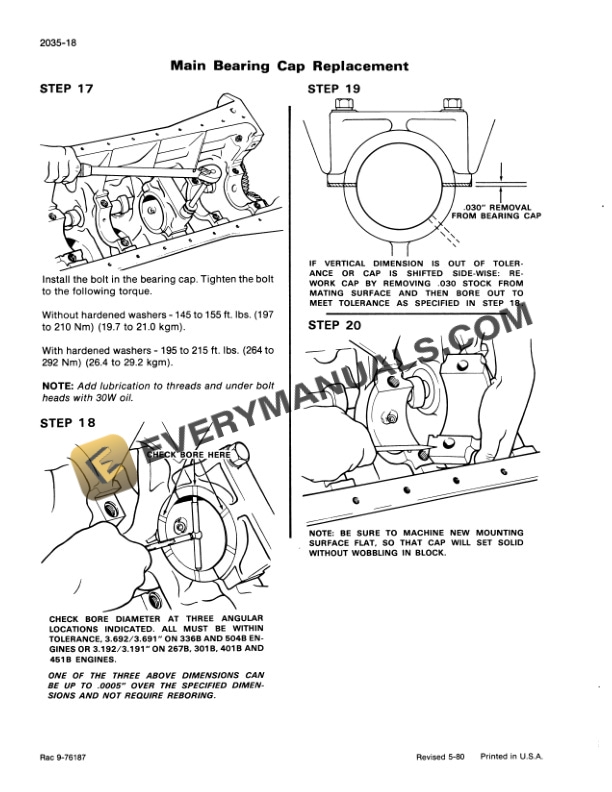 Case W14 Loader Service Manual 9-69100-2