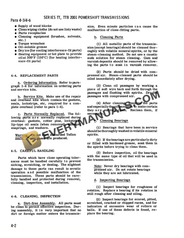 Case W14 Loader Service Manual 9-69100-4