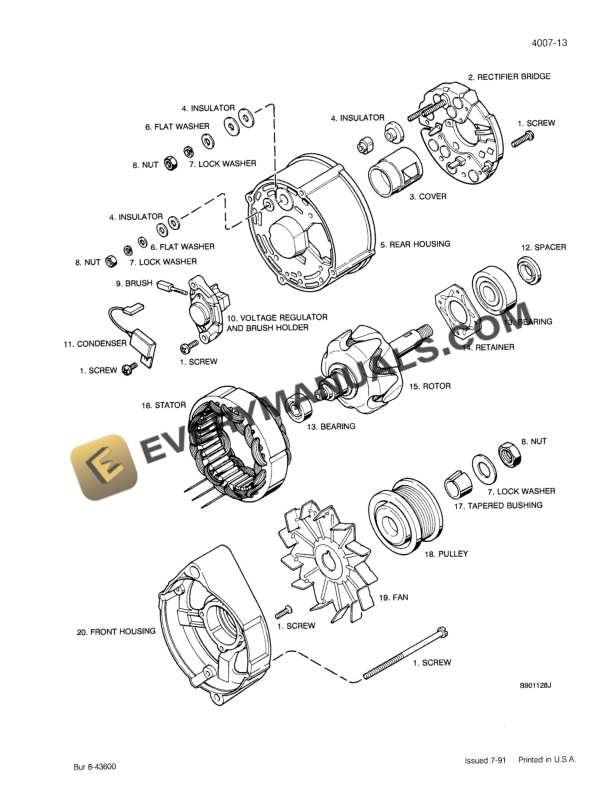 Case W14C Loader Service Manual 8-13971-3