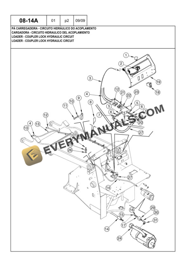 Case W20E Loader Parts Catalog 84217704-4