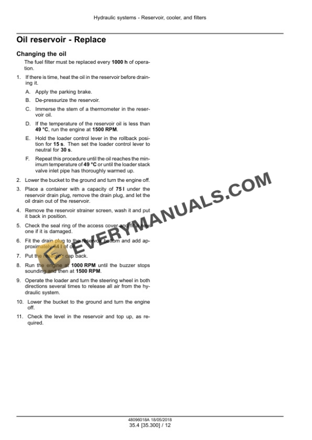 Case W20F Wheel Loader Service Manual 48096018A PDF 6 Case W20F Wheel Loader Service Manual 48096018A PDF - Image 4