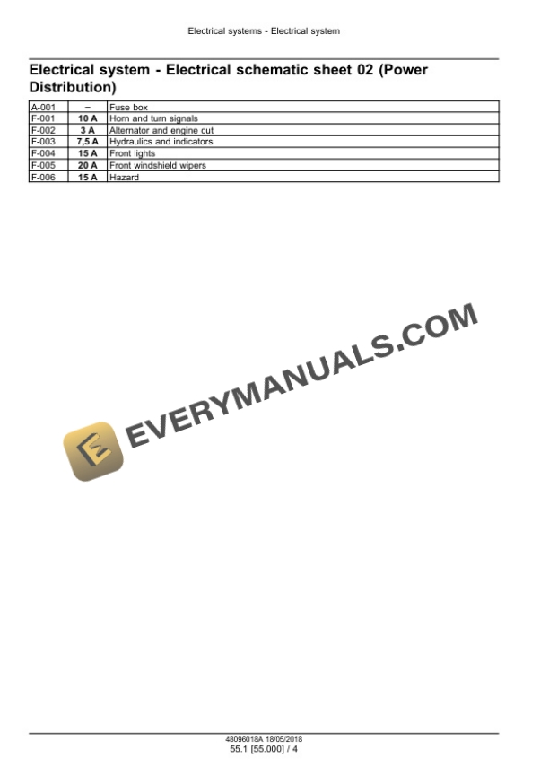Case W20F Wheel Loader Service Manual 48096018A PDF 7 Case W20F Wheel Loader Service Manual 48096018A PDF - Image 5
