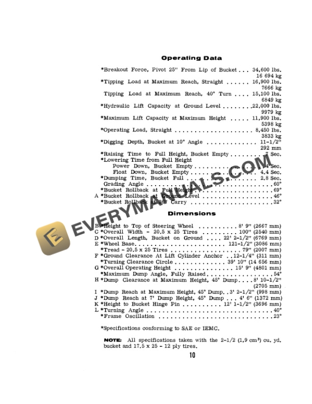 Case W24 Articulated Loader Operator Manual 9-2263-2