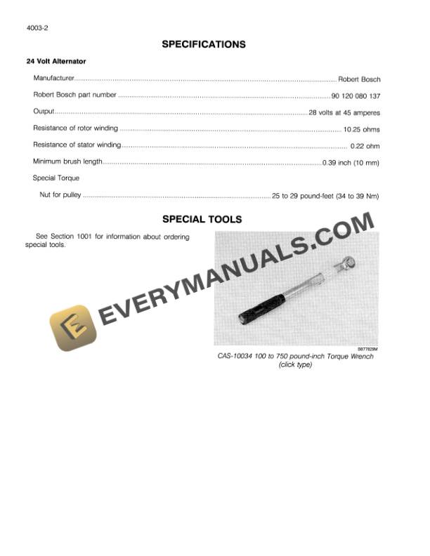 Case W36 Loader Service Manual 8-71580-3