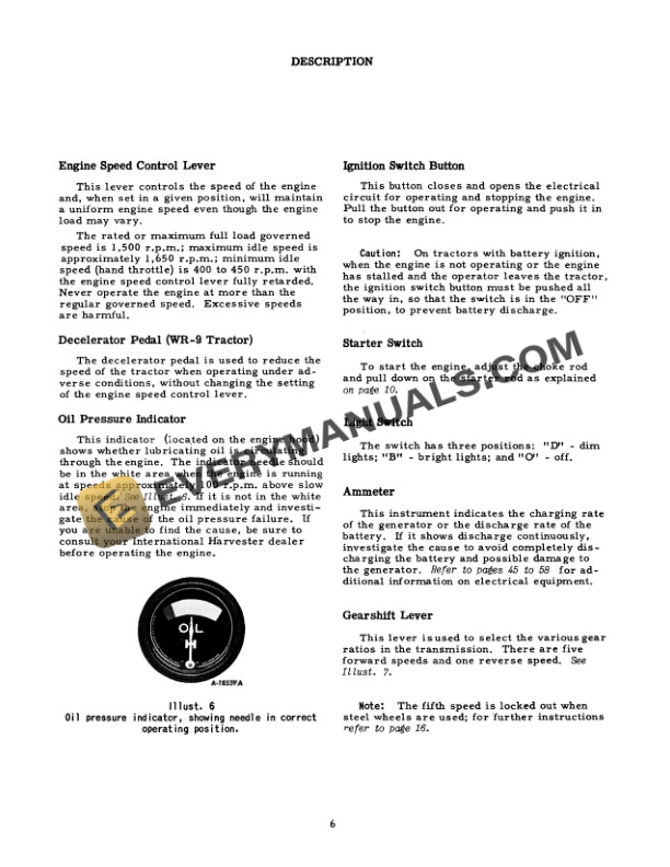 Case W9, WR9 Tractor Operator Manual 1004217R2-2