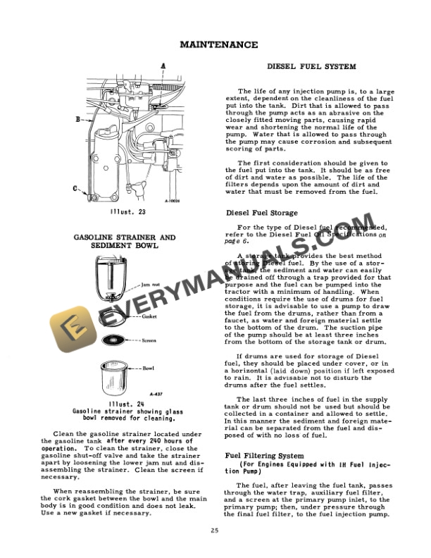Case WD-6 Tractor Operator Manual 1004064R3-3