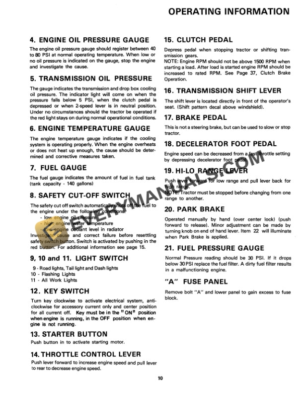 Case Wildcat II, Bearcat II Tractor Operator Manual 37-037-2