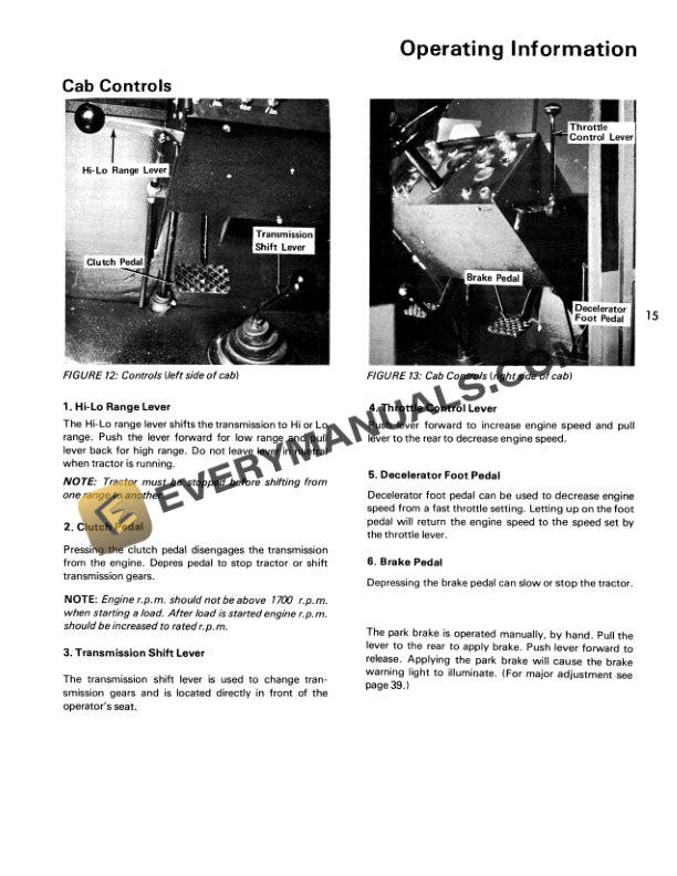 Case Wildcat Tractor Operator Manual 37-046-3