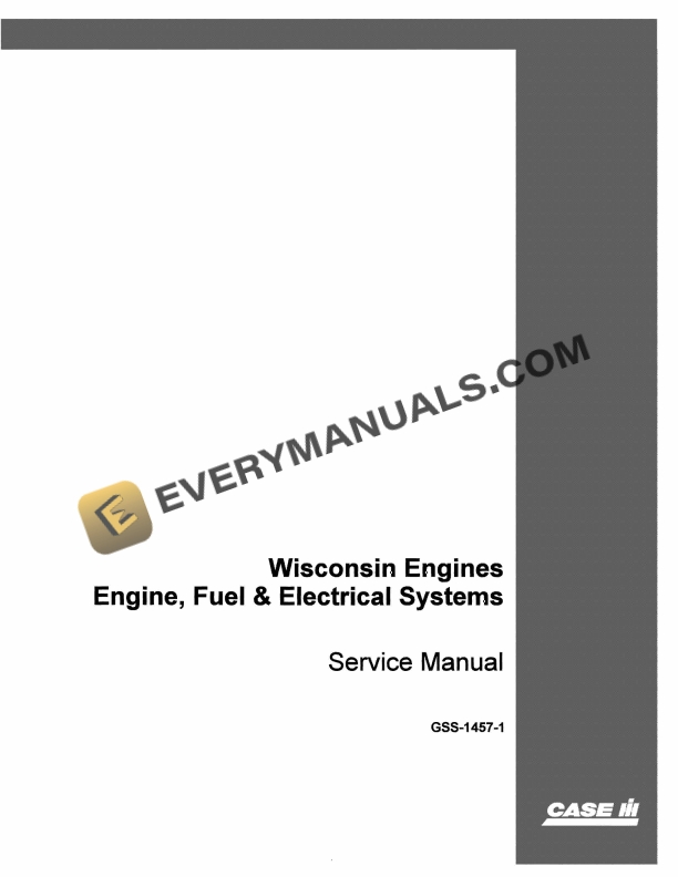 case wisconsin engine engine fuel and electrical systems service manual gss 1457 1 1