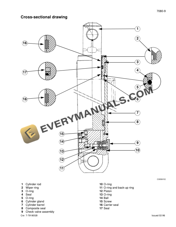 Case WX150, WX170, WX200 Wheeled Excavator Service Manual 9-53961GB PDF 5 Case WX150, WX170, WX200 Wheeled Excavator Service Manual 9-53961GB PDF - Image 3