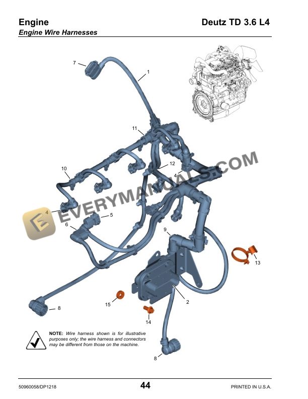 Deutz TCD3.6 L4 Engine Parts Manual 50960058 Rev.D-5