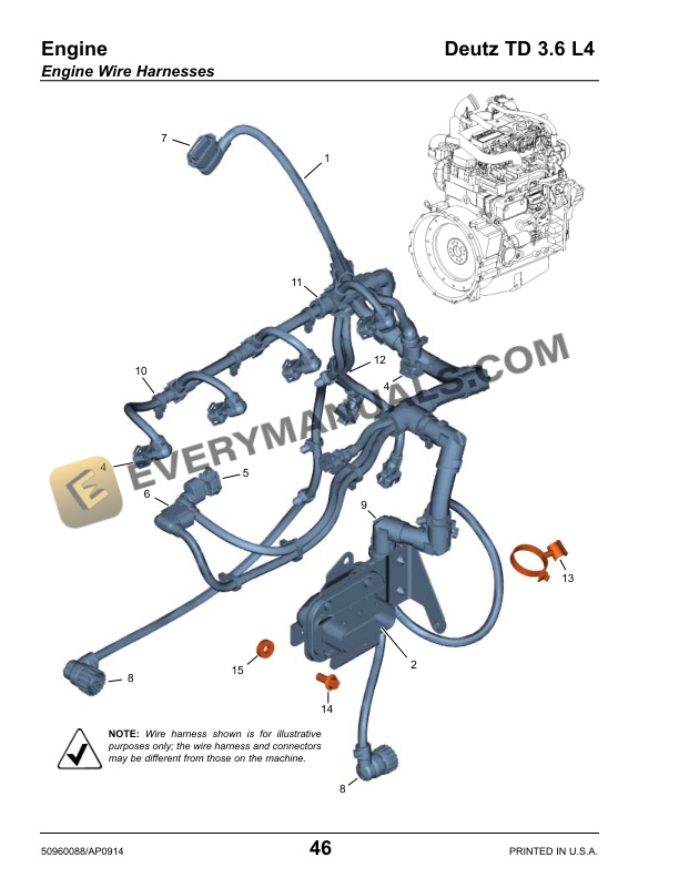 Deutz TD 3.6 L4 Parts Manual 50960088A-5