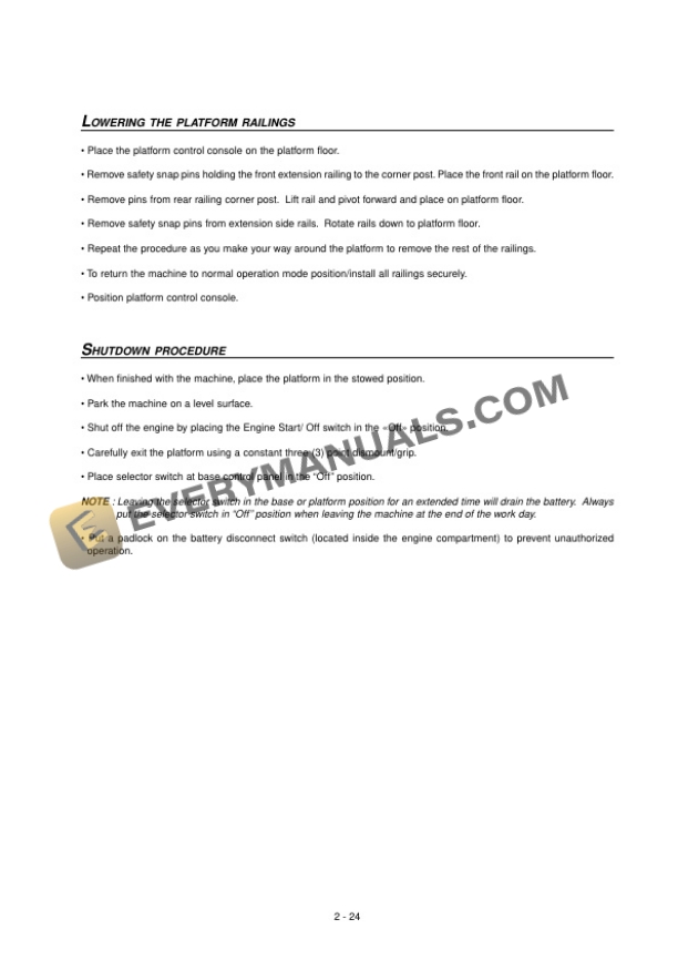 Manitou 100 DLX, 120 DLX, 145 DLX Access Platform Operator Manual 547327EN 7 Manitou 100 DLX, 120 DLX, 145 DLX Access Platform Operator Manual 547327EN - Image 5