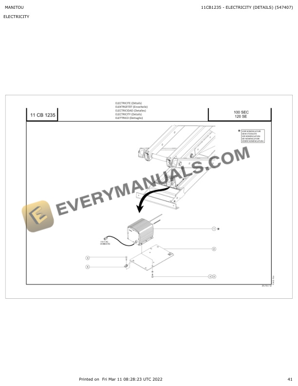Manitou 100 SEC Parts Manual 547407 6 Manitou 100 SEC Parts Manual 547407 - Image 4