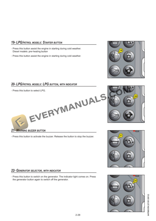 Manitou 100SC, 120SC Platforms Instruction Manual 647085EN-4