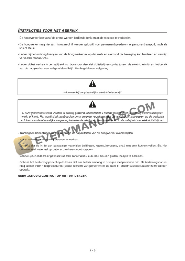 Manitou 120 AETJ Compact Instruction Manual 547362 NL-2