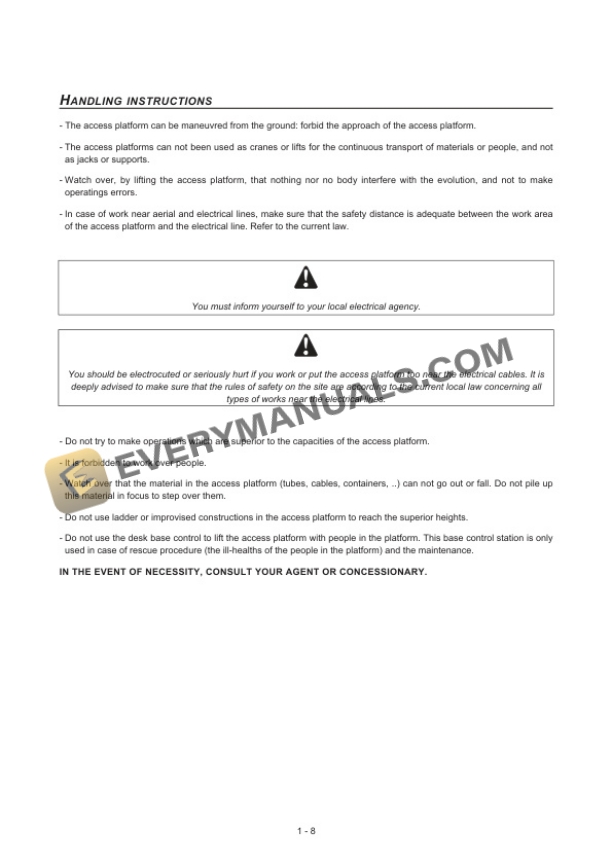 Manitou 120 AETJ Compact Operator Manual 547362-2