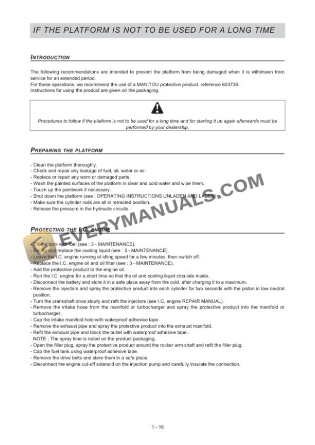 Manitou 120 AETJ L, 150 AETJ C, 150 AETJ L, 170 AETJ L Access Platform Operator Manual 547378-2