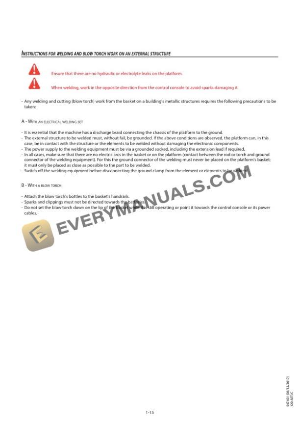 Manitou 120 AETJC Operator Manual 547401-2