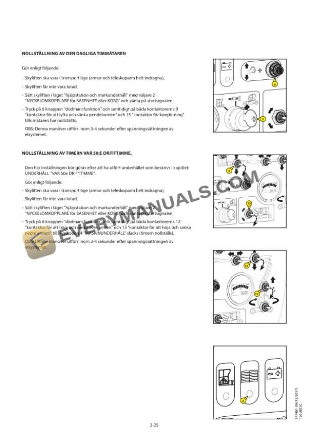 Manitou 120 AETJC Operator Manual 547401 SU-4