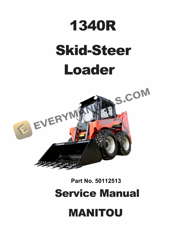 Manitou 1340R Skid-Steer Loaders Service Manual 50112513
