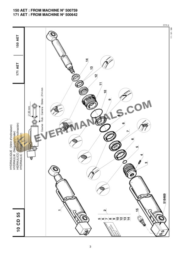 Manitou 150 AET, 171 AET Platforms Repair Manual 547310EN-3