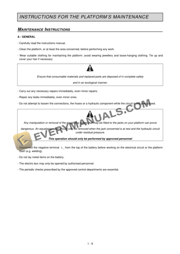 Manitou 150 AET2 Platform Instructions Manual 547346EN 4 Manitou 150 AET2 Platform Instructions Manual 547346EN - Image 2