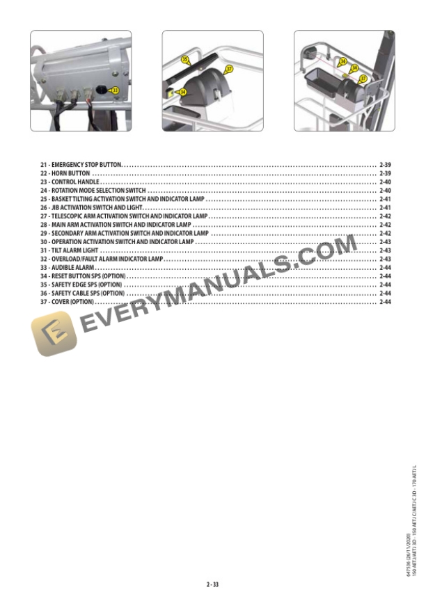 Manitou 150 AETJ, 150 AETJC, 150 AETJ 3D, 150 AETJC 3D, 170 AETJ L Operator Manual 647536EN 5 Manitou 150 AETJ, 150 AETJC, 150 AETJ 3D, 150 AETJC 3D, 170 AETJ L Operator Manual 647536EN - Image 3