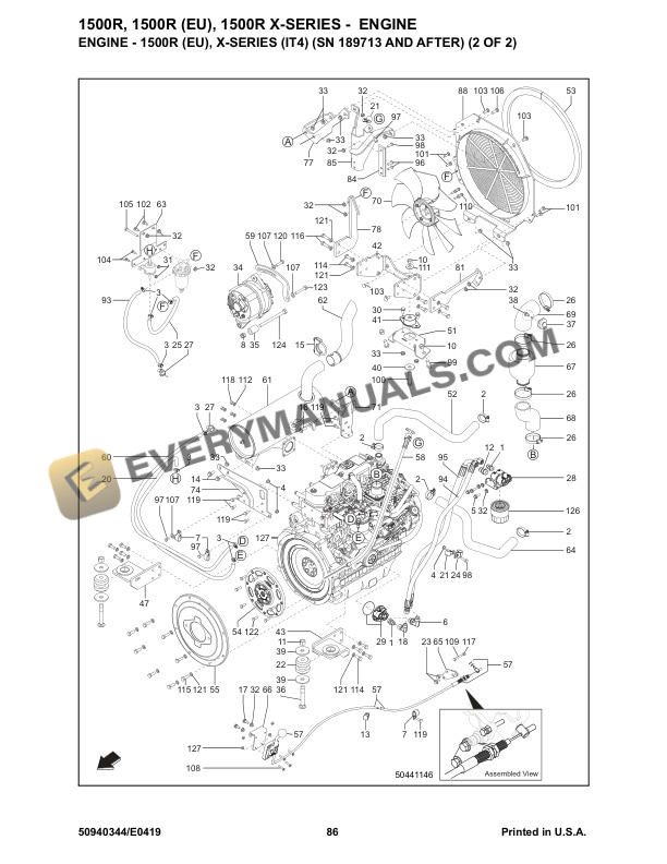 Manitou 1500R, 1500R (EU), 1500R X-Series Skid-Steer Loader Parts Manual 50940344 Rev. E-3
