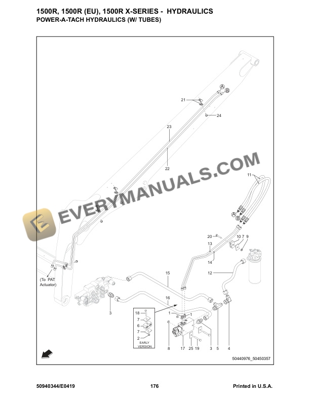 Manitou 1500R, 1500R (EU), 1500R X-Series Skid-Steer Loader Parts Manual 50940344 Rev. E-5