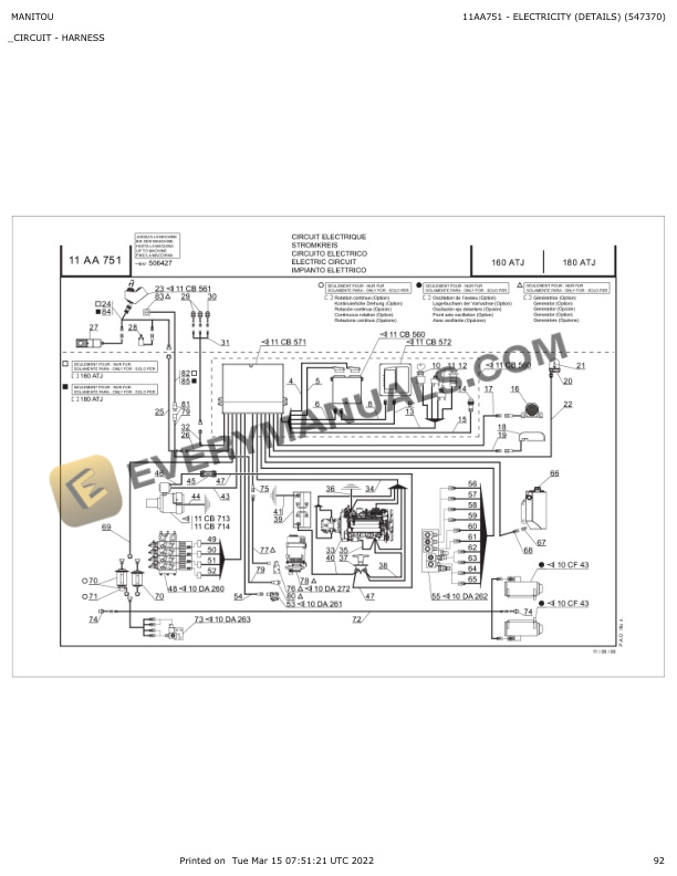 Manitou 160 ATJ, 180 ATJ Parts Manual 547370 4 Manitou 160 ATJ, 180 ATJ Parts Manual 547370 - Image 2