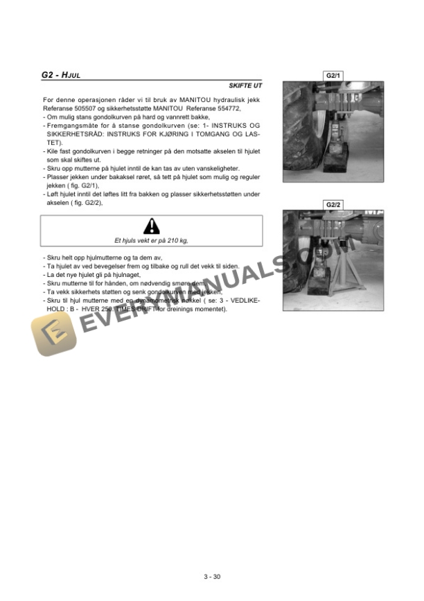 Manitou 160 ATJ, 180 ATJ Platform Operator Manual 547370 NO-5