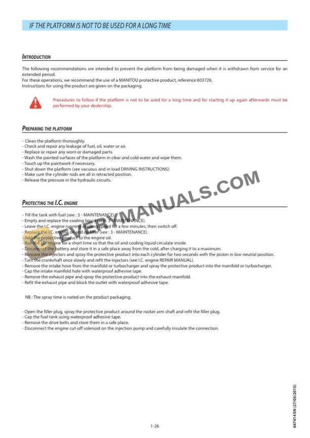 Manitou 160 ATJ E3, 160 ATJ E3 RC, 180 ATJ 2 E3, 180 ATJ 2 E3 RC Australia Instruction Manual 647414EN-2