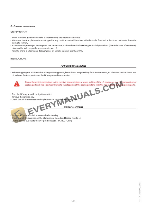 Manitou 160 ATJ Euro 3, 160 ATJ S Euro 3 Australia Lifting Platform Operator Manual 647126-2