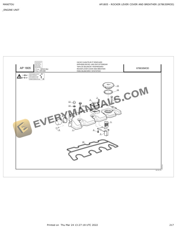 Manitou 160 ATJ Plus, 160 ATJ Plus RC Parts Manual 547406 6 Manitou 160 ATJ Plus, 160 ATJ Plus RC Parts Manual 547406 - Image 4