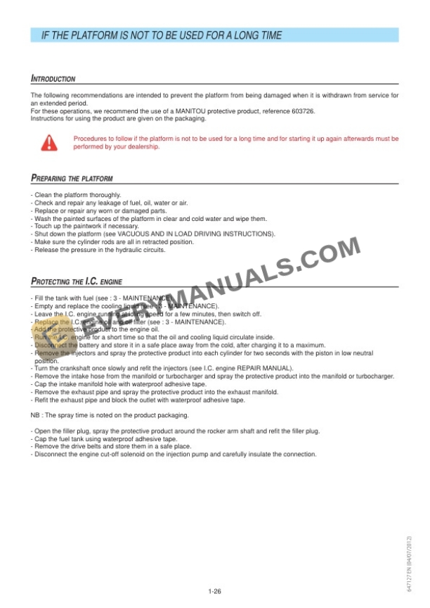 Manitou 160 ATJ Plus Euro 3, 180 ATJ Euro 3, 180 ATJS Euro 3 Australia Instruction Manual 647127EN-2