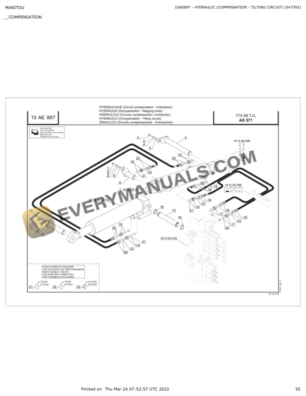 Manitou 170 AETJL AS371 Parts Manual 547392 6 Manitou 170 AETJL AS371 Parts Manual 547392 - Image 4