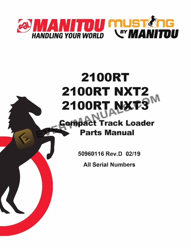 manitou 2100rt 2100rt nxt2 2100rt nxt3 compact track loader parts manual 50960116 revd 1