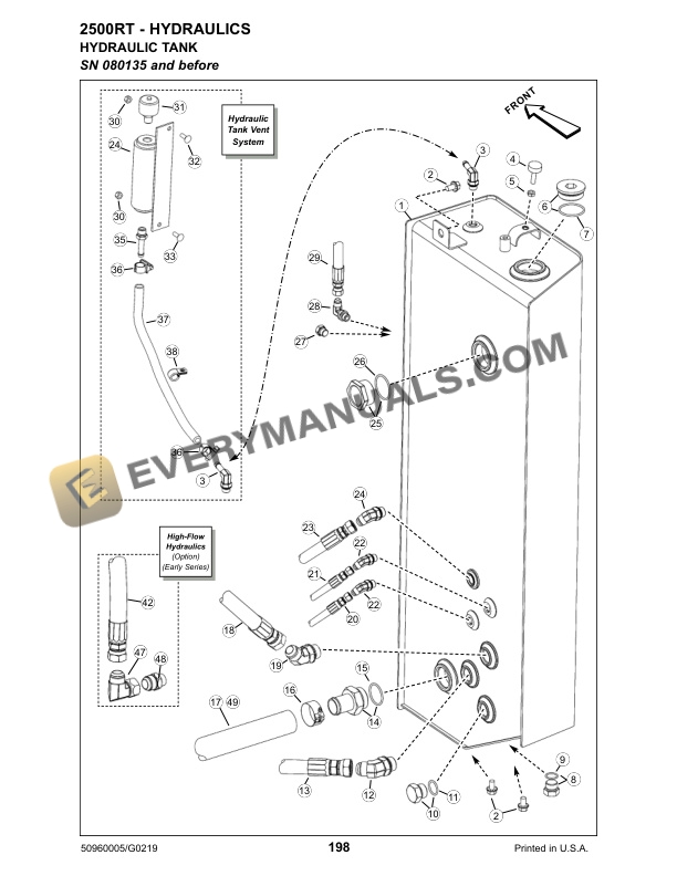 Manitou 2500RT, 2500RT NXT3 Compact Track Loader Parts Manual 50960005G-5
