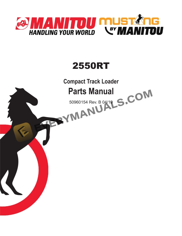 manitou 2550rt compact track loader parts manual 50960154b 1