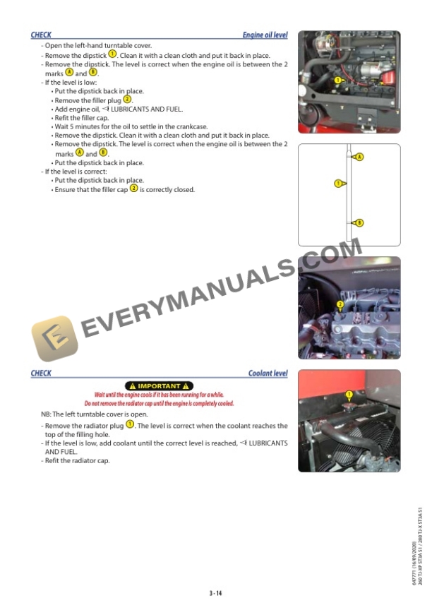 Manitou 260 TJ-XP ST3A S1, 280 TJ-X ST3A S1 Operator Manual 647771EN 6 Manitou 260 TJ-XP ST3A S1, 280 TJ-X ST3A S1 Operator Manual 647771EN - Image 4