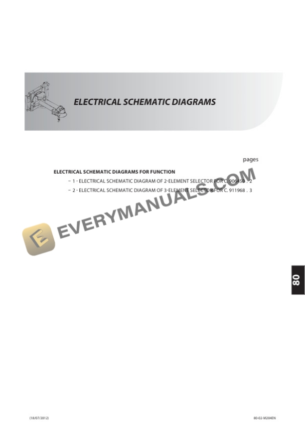 Manitou 4T-CH 4 Cylinder Handler Repair Manual 647166EN-5
