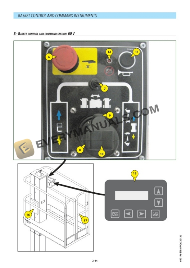 Manitou 60V Instructions Manual 647179-4