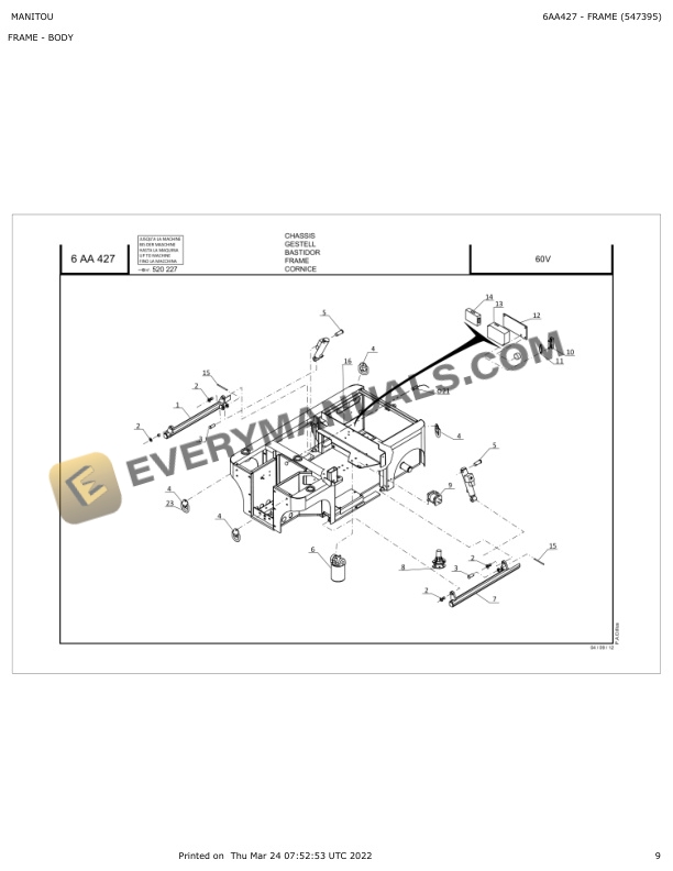 Manitou 60V Parts Manual 647179 4 Manitou 60V Parts Manual 647179 - Image 2