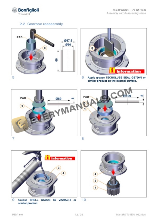 Manitou 701T1G Slew Drive Service Manual 5280154EN-4