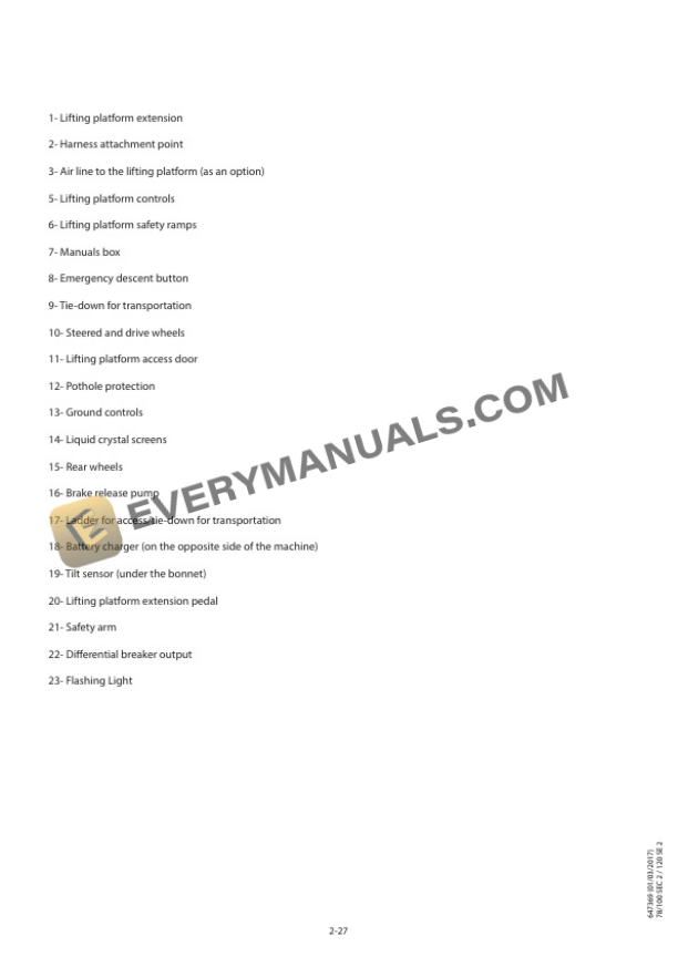 Manitou 78 SEC 2, 100 SEC 2, 120 SE 2 Operator Manual 647369EN-4