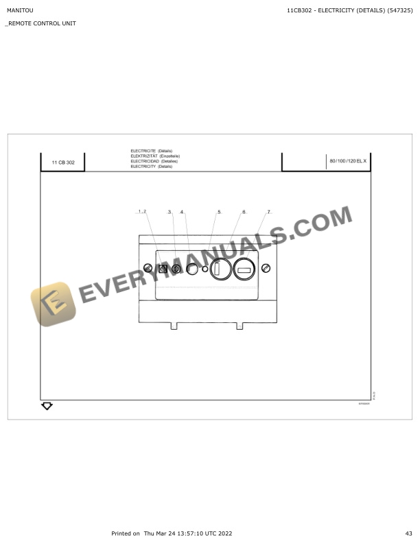 Manitou 80 ELX, 100 ELX, 120 ELX Parts Catalog 547325 6 Manitou 80 ELX, 100 ELX, 120 ELX Parts Catalog 547325 - Image 4